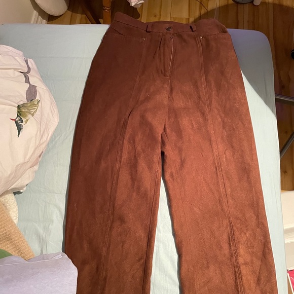 Thrifted wide leg brown pants - Picture 2 of 6